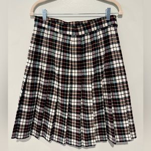 Vintage 90's Sag Harbor wool pleated skirt
